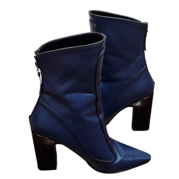 FABRIZIO VITI CAPALBIO LEATHER WINTER TIMELESS BOOTIE Size EU38/US 7.5 - Picture 10 of 16